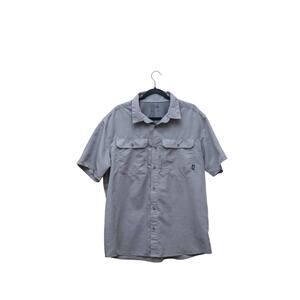 Mountain Hardwear Men’s XL Short Sleeve Hiking Shirt Vented Quick Dry Gray